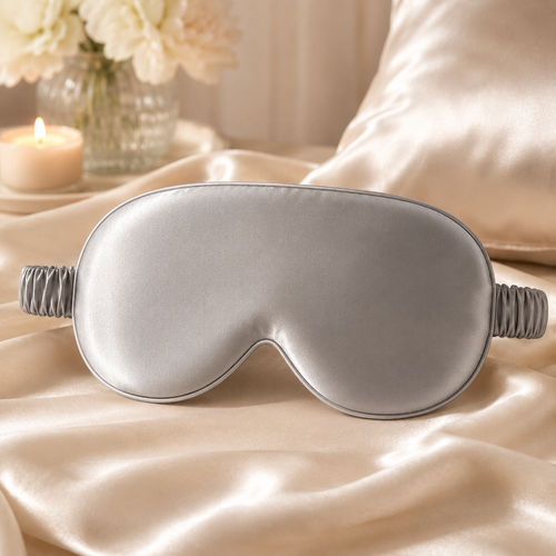 Masque Nuit Profonde en Soie de Mûrier Confortia™ | Sommeil & nuits chaudes